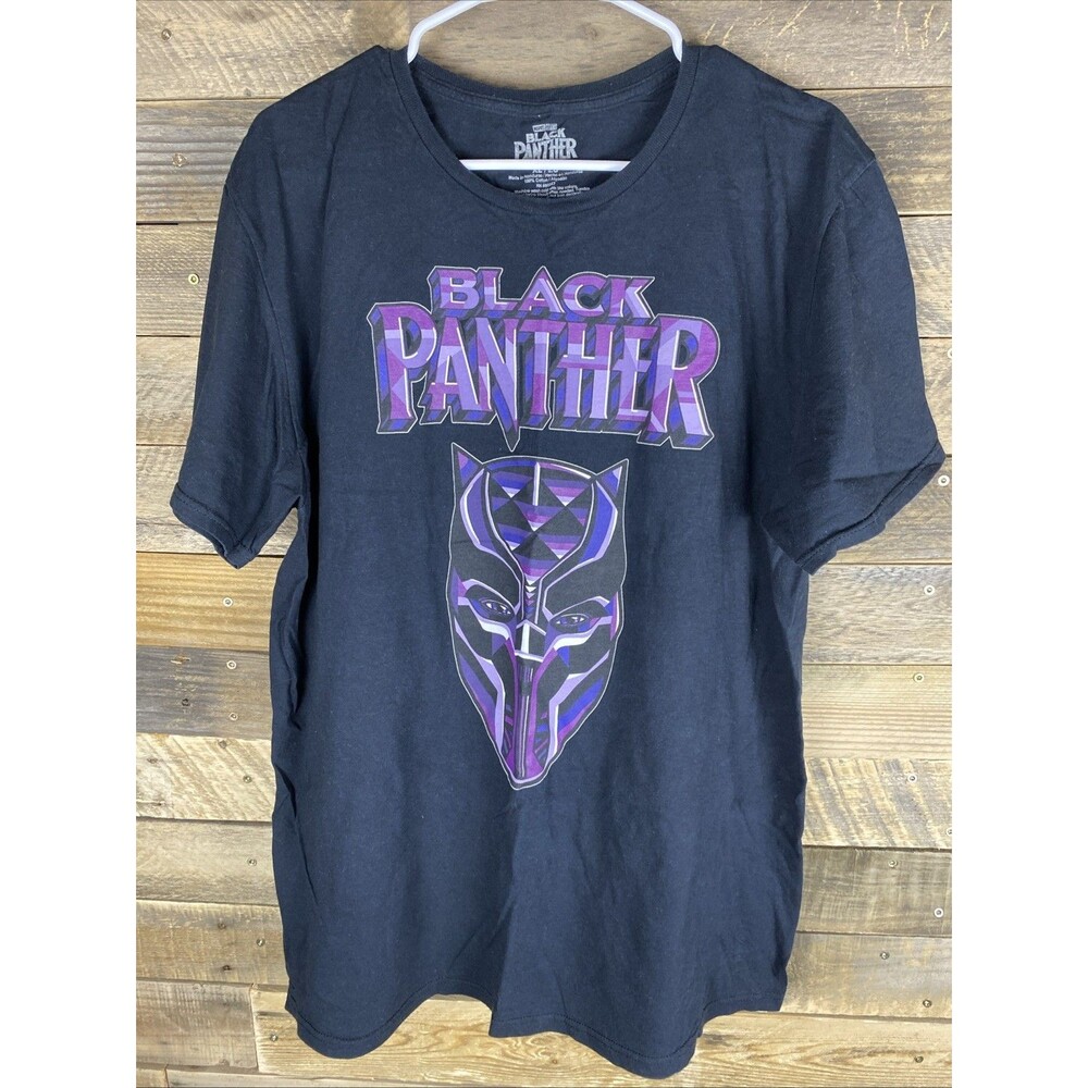 Marvel Mens Sz XL Black Panther Short Sleeve Graphic T-Shirt